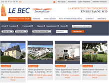 Tablet Screenshot of lebec-bretagne.com